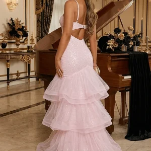 Infectious Energy Sequin Gown - Pink