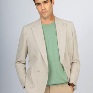 Beige patterned Casual Blazer